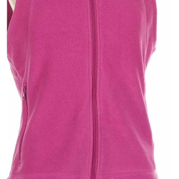 Columbia Pink Fleece Zip Vest - Picture 3 of 8